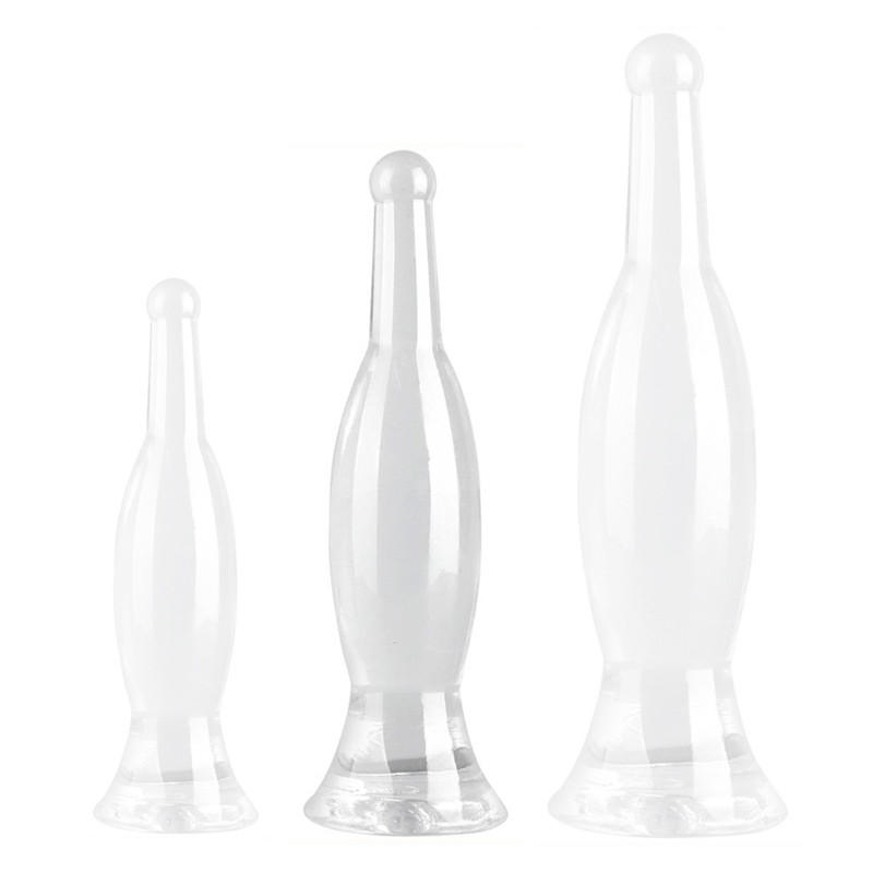 ClearlyHorny Plug transparent Bottle M 22 x 5.5cm